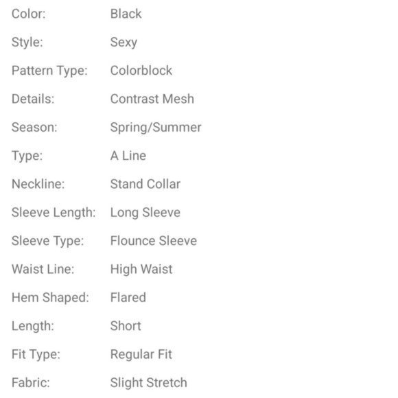 BLACK SEXY CONTRAST MESH A LINE DRESS - Picture 8 of 10